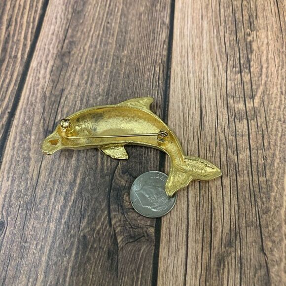 Dolphin Brooch  - Picture 2 of 2